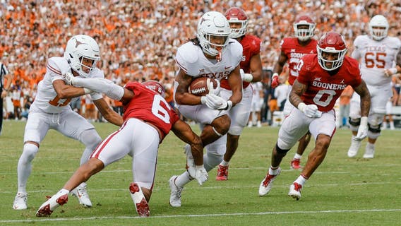 Healthy Gabriel leads No. 12 Oklahoma against No. 3 Texas in clash of unbeaten Big 12 border rivals