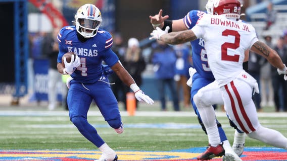 Kansas beats No. 6 Oklahoma 38-33