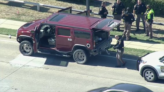 Suspect arrested in Plano after ramming DPS trooper, leading law enforcement on 95 mph chase