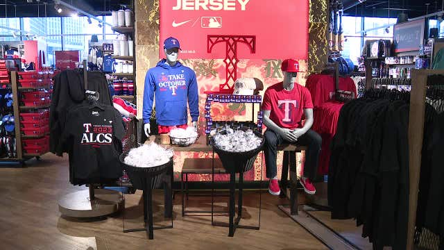 Texas Rangers fans ‘gear up’ with new merch for game one in the ALCS
