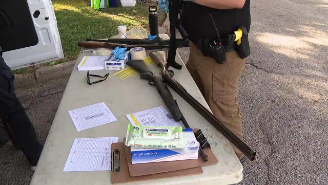 Dallas County residents trade guns for gift cards at buyback event