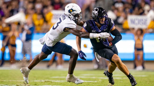 West Virginia topples TCU 24-21, ends Frogs' 10-game Big 12 regular-season win streak