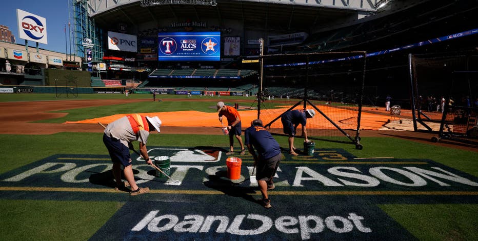 Astros fans party at Minute Maid Park for Game 1 of the ALCS