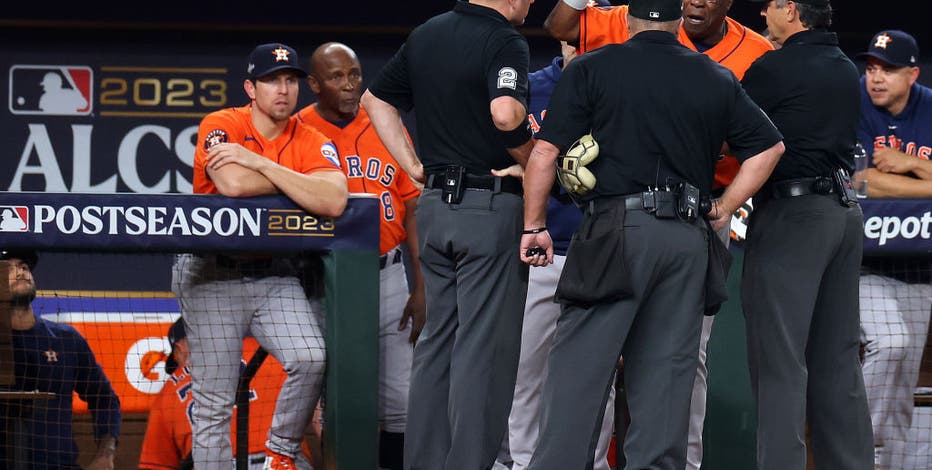 ALCS: Bryan Abreu receives two-game suspension after hitting Adolis García  with pitch