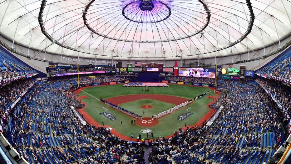 The Rangers win Game 1 of their Wild Card series agains the Rays 4