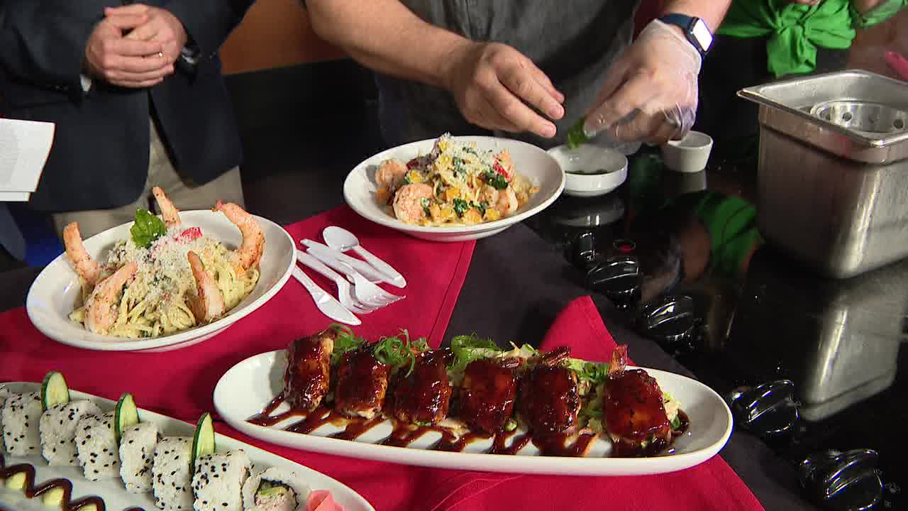Seared shrimp and butternut squash linguine recipe from Thirsty Lion - Vimarsana News