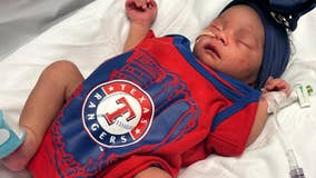 PHOTOS: North Texas babies celebrate Texas Rangers' World Series win