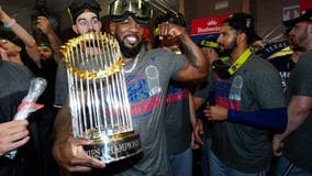 World Series trophy on display at Bush Presidential Center in Dallas this weekend