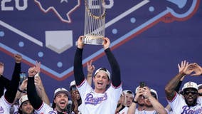 Texas Rangers fans able to take photos with Commissioner's Trophy on new tour of Globe Life Field
