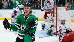 Stars rally for 6-3 win that snaps Rangers’ 11-game point streak