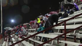 Fans brave the cooler temperatures, rain to take in high school football playoff games