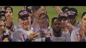 Texas Rangers fans say thank you to World Series champs