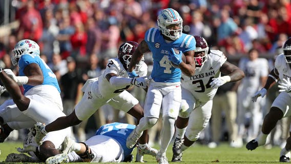 No. 11 Mississippi rallies for 38-35 win over Texas A&M