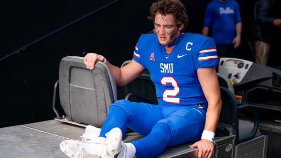 SMU confirms quarterback Preston Stone has a broken leg, won't play in AAC championship