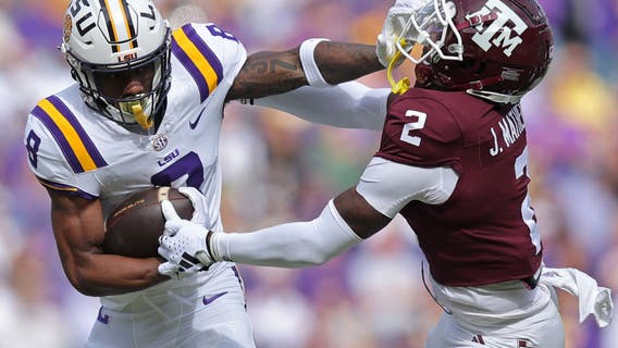 Jayden Daniels' 4 TD passes lead No. 14 LSU past Texas A&M 42-30