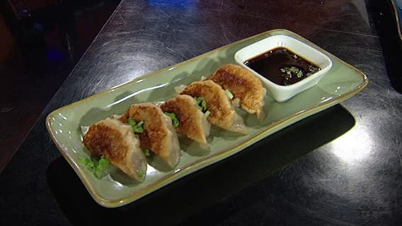 Ginger pork dumpling recipe with dim sum sauce