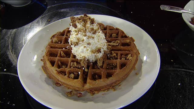 Gingerbread Waffles for Christmas Morning