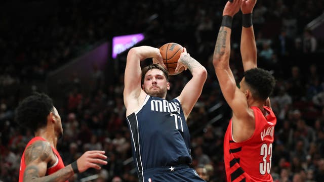 Luka Doncic has triple-double in Mavericks' 131-120 victory over Trail Blazers