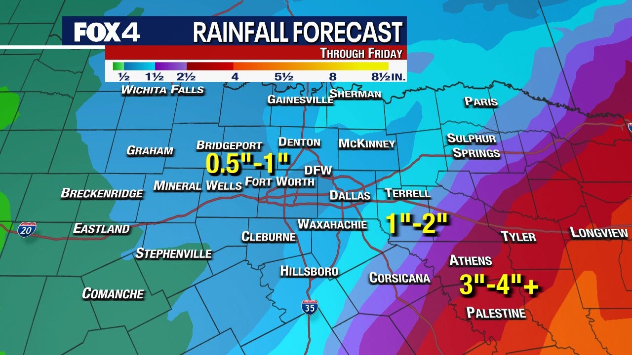 Dallas Weather Rain rain and more rain in the forecast