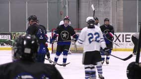 Charity hockey game held to help Dallas PD sergeant who suffered stroke
