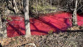 Richardson creek runs red after detergent discharge from car wash