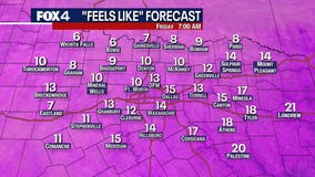 Dallas weather: Cold front arrives overnight sending temps back below freezing