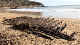Maine winter storms unearth 112-year-old shipwreck in national park