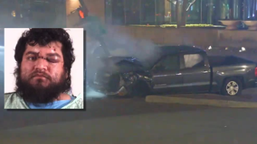 Fort Worth police chase video shows suspected drunken driver hit car, 2 pedestrians