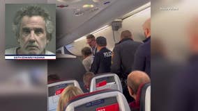 Man charged with punching flight attendant on Dallas flight also allegedly kicked officer in the groin