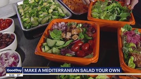Marinated chickpeas for Mediterranean salad