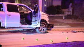 Dallas shooting: Man found with gunshot wound after crashing truck