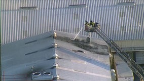 Lewisville nut factory catches fire
