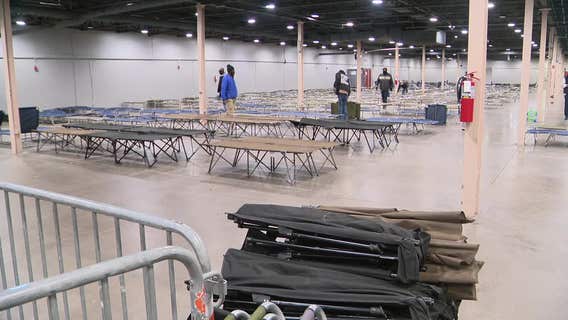 Dallas opens temporary homeless shelter at Fair Park as arctic blast makes its way to North Texas