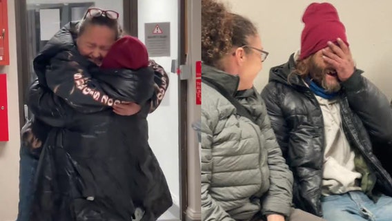 Man reunited with family at Dallas shelter after decade living on the street