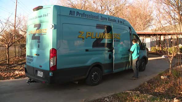 Burst pipes, water main breaks keeping North Texas plumbers busy