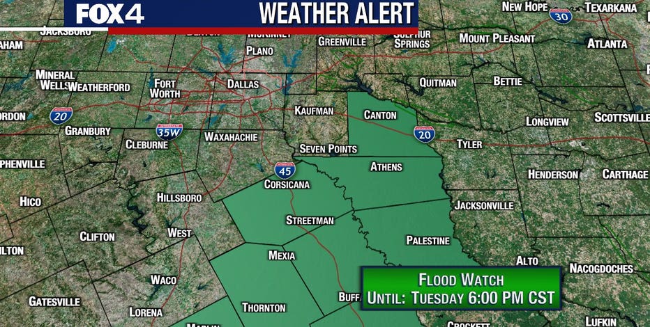Dallas Weather: Flood Watch issued in parts of North Texas