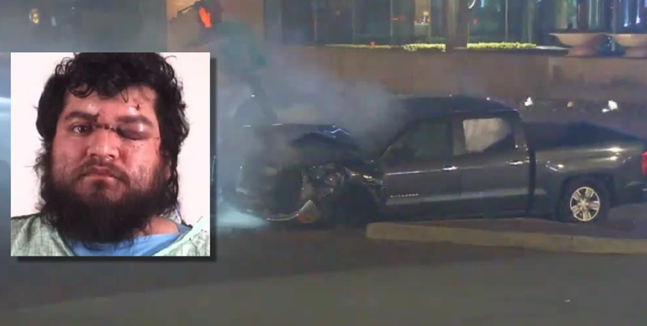 Fort Worth police chase video shows suspected drunken driver hit car, 2 pedestrians