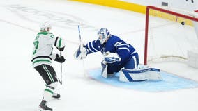 Dadonov scores twice for Stars in 5-4 loss to Maple Leafs