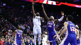 Irving, Doncic power Mavericks past 76ers without injured Embiid, 118-102