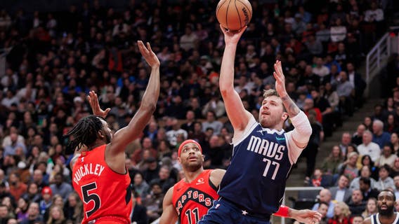Doncic gets 11th triple-double of season on 25th birthday as Mavericks beat Raptors 136-125