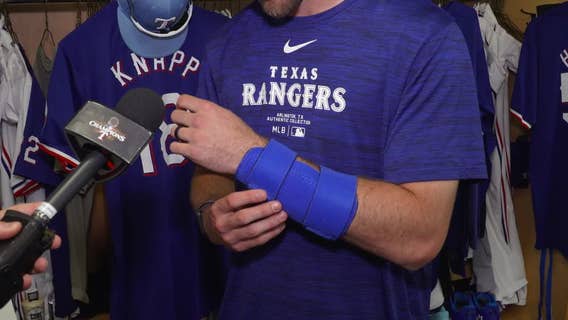 Evan Carter misses Rangers exhibition game, says his arm is fine