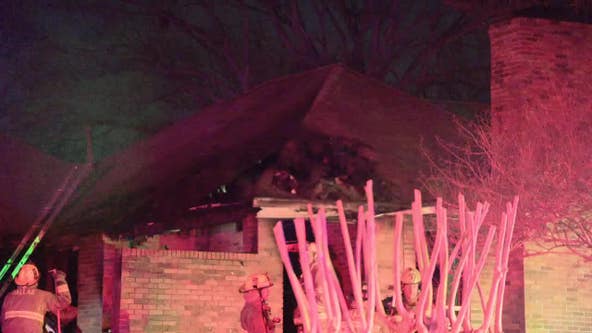 Overnight fire damages Dallas home