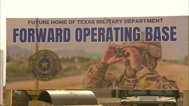 Texas Gov. Greg Abbott announces military base at southern border