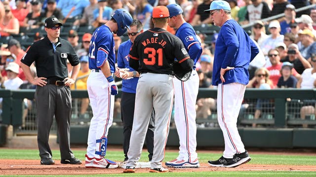 Rangers: Evan Carter okay after leaving spring training game early