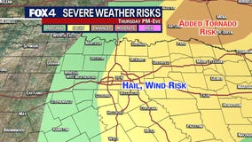 Dallas Weather: Hail, high winds possible for some Thursday