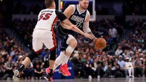 Luka Doncic records fifth consecutive 30-point triple-double in Mavs’ 114-108 win over Heat