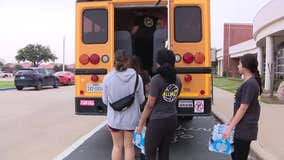 Students fill buses with supplies for Texas Panhandle wildfire victims