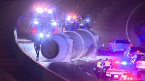 Portion of I-30 closed for a time after cargo falls off 18-wheeler