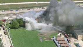 Church catches fire near Dallas Love Field Airport