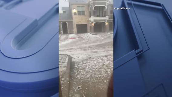 Dallas Weather: Large hail falls in parts of North Texas